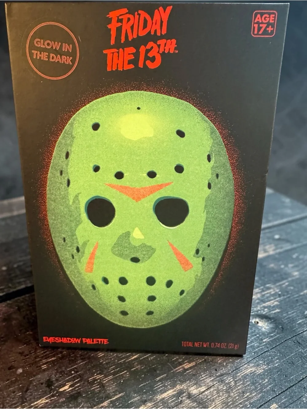 Friday the 13th Jason Glow in the Dark 12 Shade Eyeshadow Palette Horror